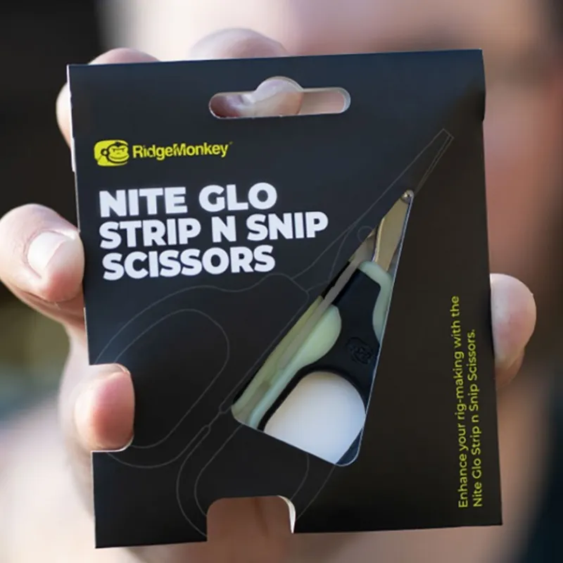 Ridge Monkey Ciseaux Nite Glo Strip N Snip Scissors * Petit Outillage