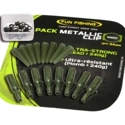Fun Fishing Clip Plomb Metallic * Montages Carpe