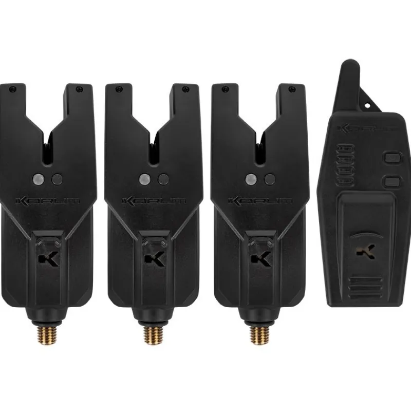 Korum Coffret Détecteur De Touche Kri 3 Rod Remote Alarm & Indicator Set * Détection