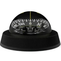Compas Silva 85E Montage Plat Plot Et Éclairage 12V - Noir
