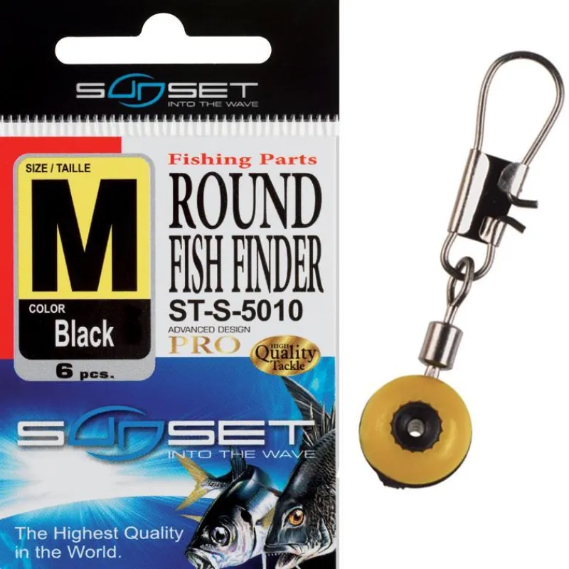 Sunset Coulisseau Round Fish Finder St-S-5010 - Par 6 * Montage Ligne