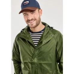 Bermudes Coupe Vent Homme Noroit 2 Impermeable - Kaki * Vestes De Pêche