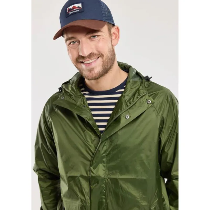 Bermudes Coupe Vent Homme Noroit 2 Impermeable - Kaki * Vestes De Pêche