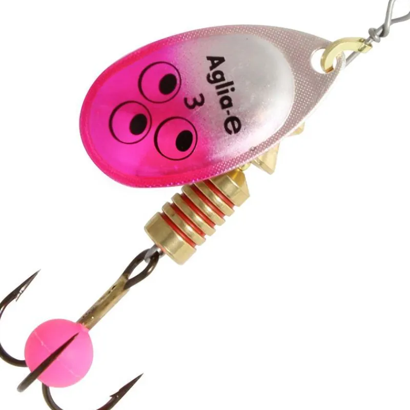 Mepps Cuiller Tournante Aglia-E Brite - Rose * Leurres Truite