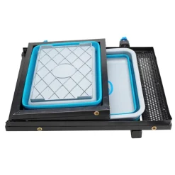 Garbolino Desserte Pour 2 Bacs Compactables Sans Pied Avec Inserts Pour Supports Kits/Tente * Stations - Paniers Sièges