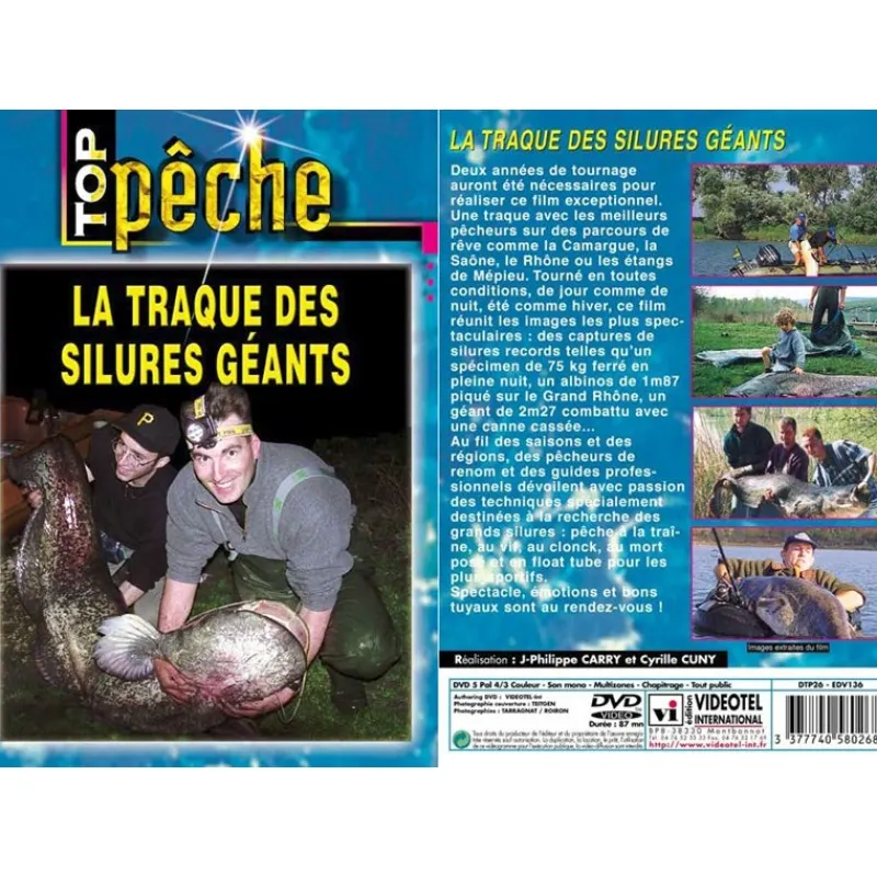 Vidéotel Dvd - La Traque Des Silures Geants - Peche Des Carnassiers - Top Peche * Cadeaux & Décoration|Cadeaux & Décoration