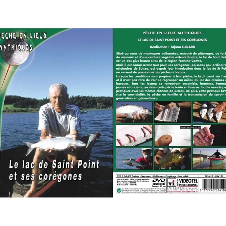 Dvd - Le Lac De Saint Point Et Ses Coregones - Peche Des Carnassiers - Peche En Lieux Mythiques