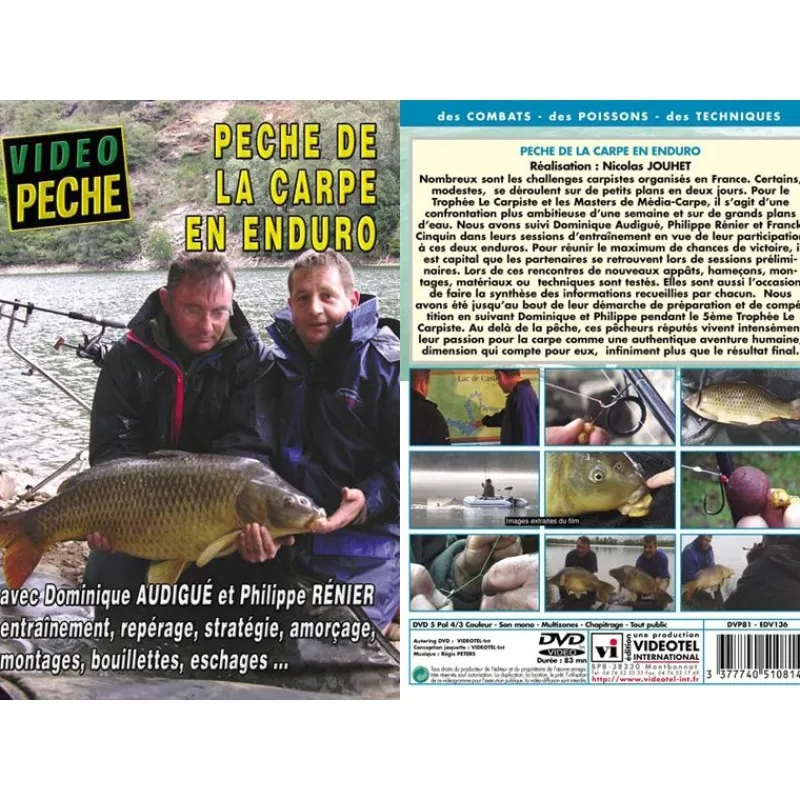 Vidéotel Dvd - Pêche De La Carpe En Enduro * Cadeaux & Décoration|Cadeaux & Décoration