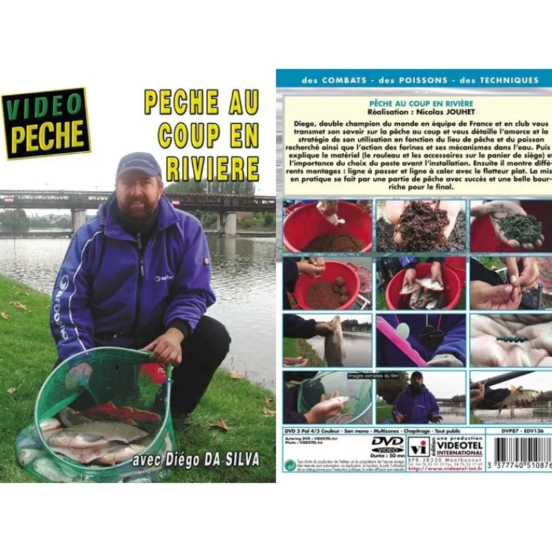 Vidéotel Dvd - Peche Au Coup En Rivière Avec Diego Da Silva - Peche Au Coup - Video Peche * Cadeaux & Décoration|Cadeaux & Décoration