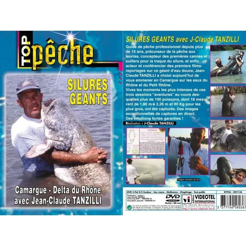 Vidéotel Dvd - Silures Geants Avec Jean-Claude Tanzilli - Peche Des Carnassiers - Top Peche * Cadeaux & Décoration|Cadeaux & Décoration