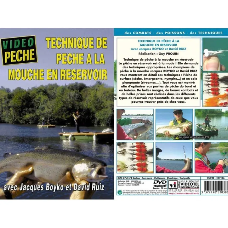 Vidéotel Dvd - Technique De Peche À La Mouche En Reservoir Avec Jacques Boyko * Cadeaux & Décoration|Cadeaux & Décoration