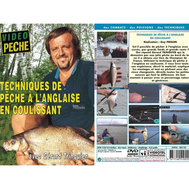 Vidéotel Dvd - Techniques De Peche À L'anglaise En Coulissant Avec Gerard Trinquier - Peche Au Coup - Video Peche * Cadeaux & Décoration|Cadeaux & Décoration
