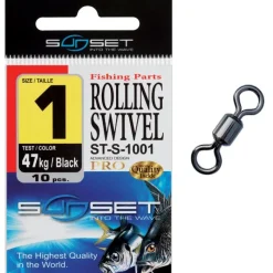 Sunset Emerillon Mer Rolling Swivel St-S-1001 - Pack * Montage Ligne