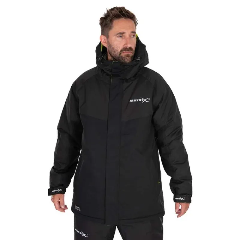 Fox Matrix Ensemble Veste Et Salopette Homme Therma Foil Winter Suit - Noir * Vestes De Pêche