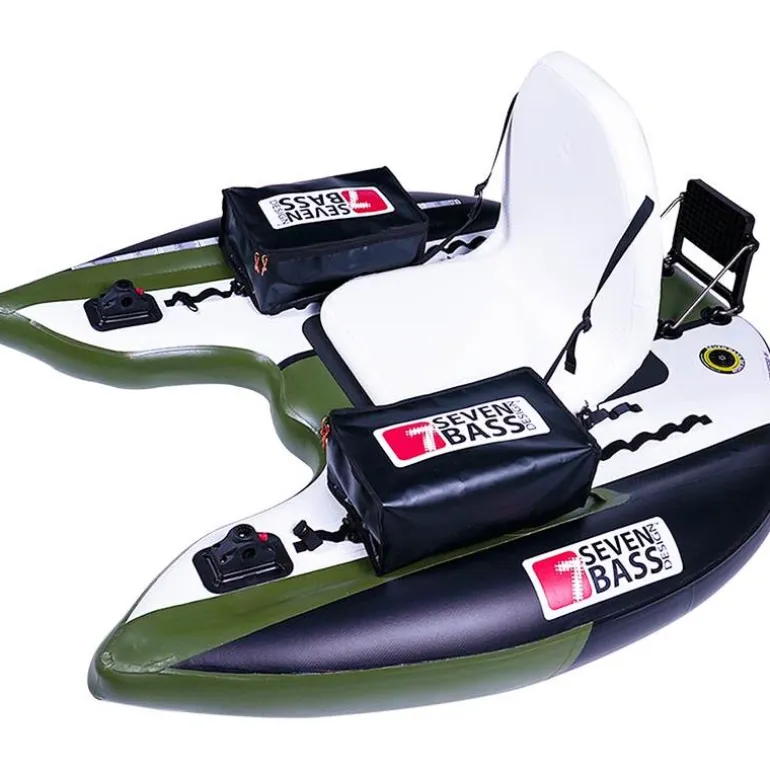 Float Tube Seven Bass Flatform Junior Kaki-Black