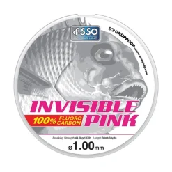 Asso Fluorocarbone Invisible Pink - 30M * Tresses - Fils - Bdl Mer