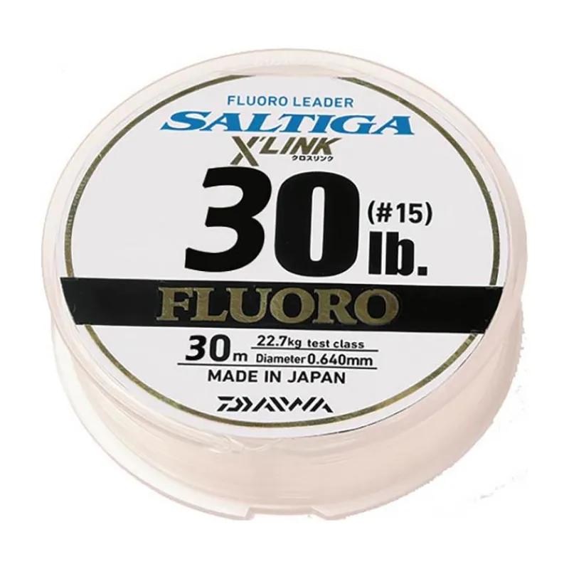 Daiwa Fluorocarbone Saltiga X' Link Fluorocarbon Leader - 30M * Fils - Tresses - Bdl Carnassier|Tresses - Fils - Bdl Mer