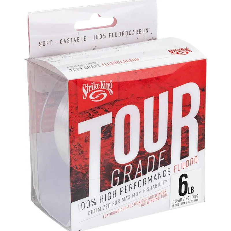 Strike King Fluorocarbone Tour Grade Fluorocarbon Line - 200M * Fils - Tresses - Bdl Carnassier