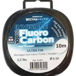 Technipêche Fluorocarbone Ultra Fin - 10M * Fils Truite|Fils - Tresses Coup & Anglaise