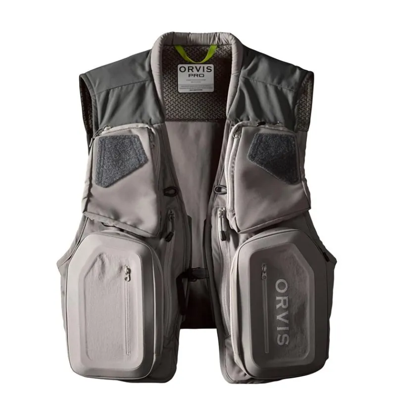 Orvis Gilet De Pêche Pro Vest - Gris * Gilets & Chest Packs