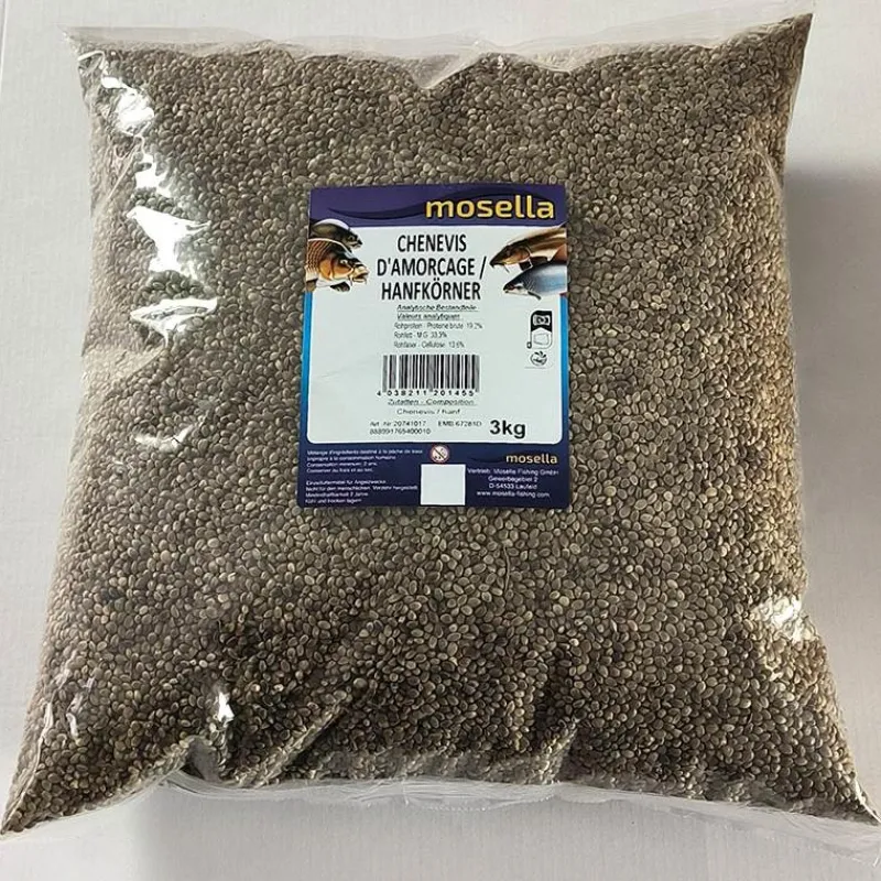 Mosella Graine Sèche Chenevis Amorcage * Appâts - Amorces|Appâts Carpe