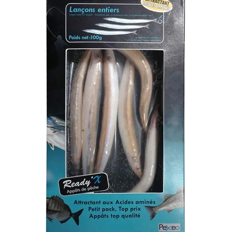 Pexeo Grands Lançons Entiers Surgelés Ready'x * Appâts Naturels - Amorces