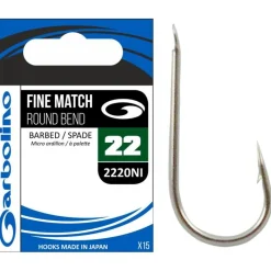 Garbolino Hamecon Fine Match Round Bend 2220Ni * Montage Ligne