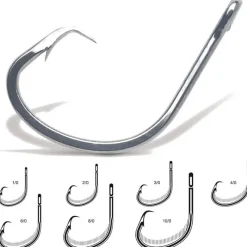 VMC Hamecon Mer Circle Sport 3X Renforce 8382 - Black Nickel * Hameçons|Montage Silure