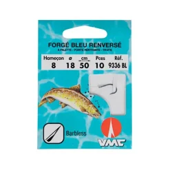 VMC Hamecon Monte Truite Forge Bleu Renverse 9336 Bl - Par 10 * Petit Matériel