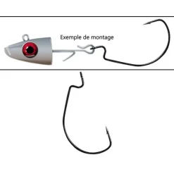 Delalande Hamecon Simple Swat * Hameçons