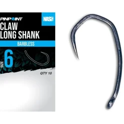 Nash Hameçon Carpe Claw Long Shank Barbless * Montages Carpe