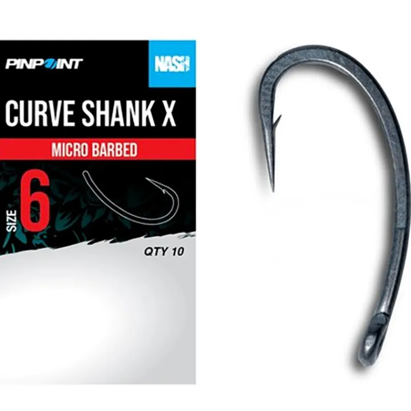 Nash Hameçon Carpe Curve Shank X * Montages Carpe