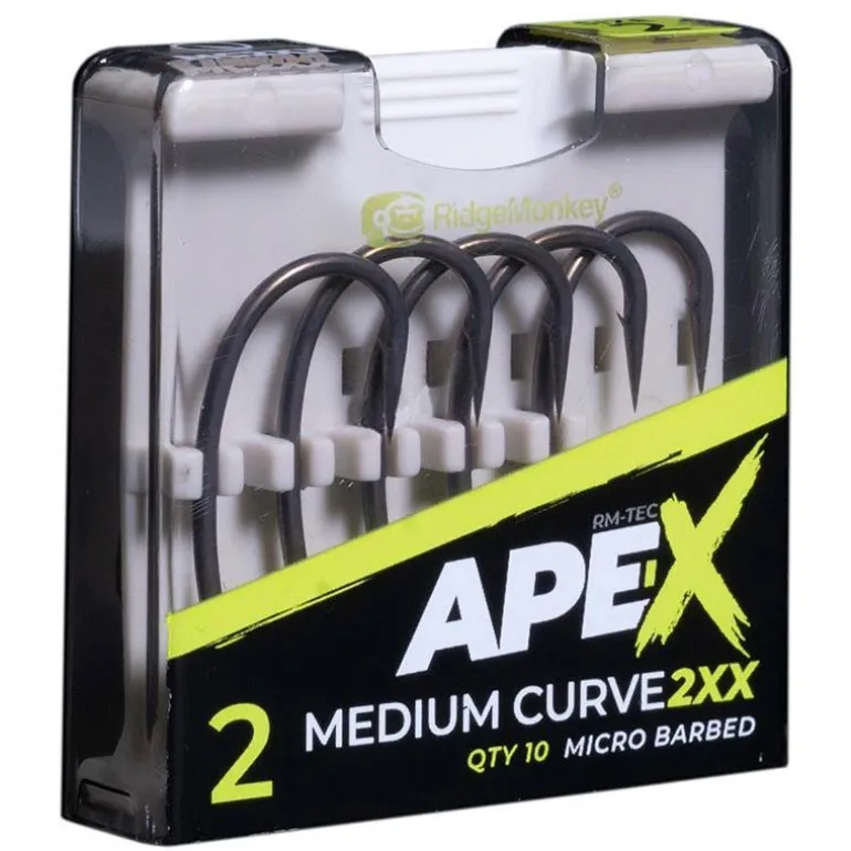 Hameçon Carpe Ridge Monkey Rm-Tec Ape-X Medium Hooks 2Xx