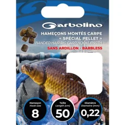Hameçon Monté Garbolino Special Pellet Carpe - Par 10