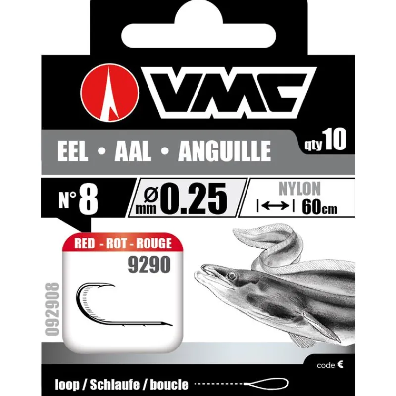 VMC Hameçon Monté Eel Red * Anguilles