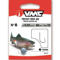 VMC Hameçon Monté Trout Red 60 * Petit Matériel