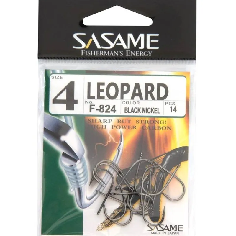 Sasame Hameçon Simple Leopard Black Nickel * Petit Matériel