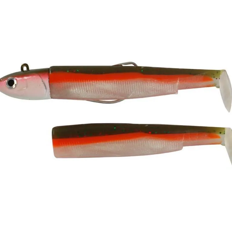 Fiiish Kit Leurre Souple Arme Combo Black Minnow 140 + Tete Plombee Deep * Leurres Mer