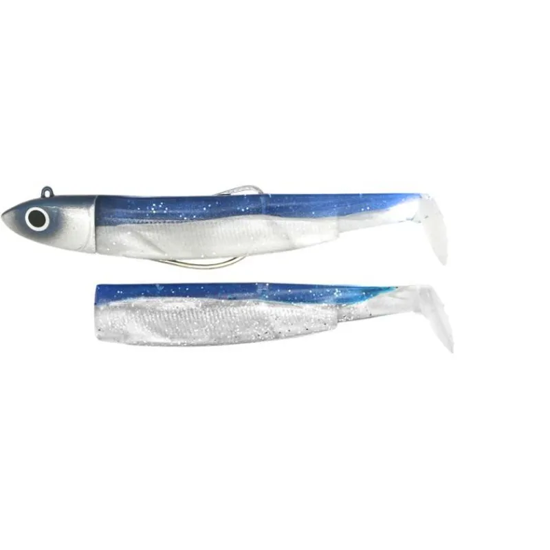 Fiiish Kit Leurre Souple Arme Combo Black Minnow 140 + Tete Plombee Off Shore * Leurres Mer