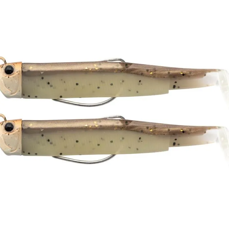 Fiiish Kit Leurre Souple Arme Double Combo Black Minnow 120 + Tete Plombee Pug * Leurres Mer