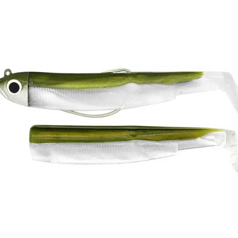 Fiiish Kit Leurre Souple Arme Combo Black Minnow 90 + Tete Plombee Shore * Leurres Carnassiers|Leurres Mer