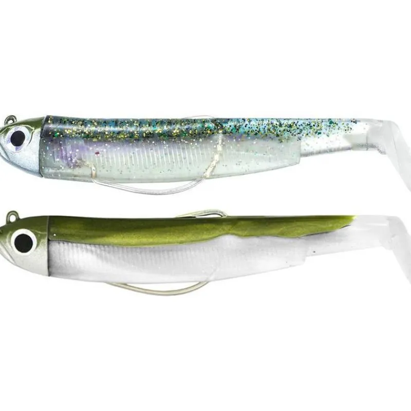 Fiiish Kit Leurre Souple Arme Double Combo Black Minnow 70 + Tete Plombee Shore * Leurres Carnassiers|Leurres Mer