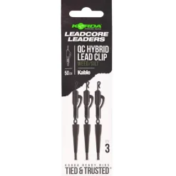 Leadcore Korda Kable Leadcore Leader Hybrid Lead Clip Qc Swivel