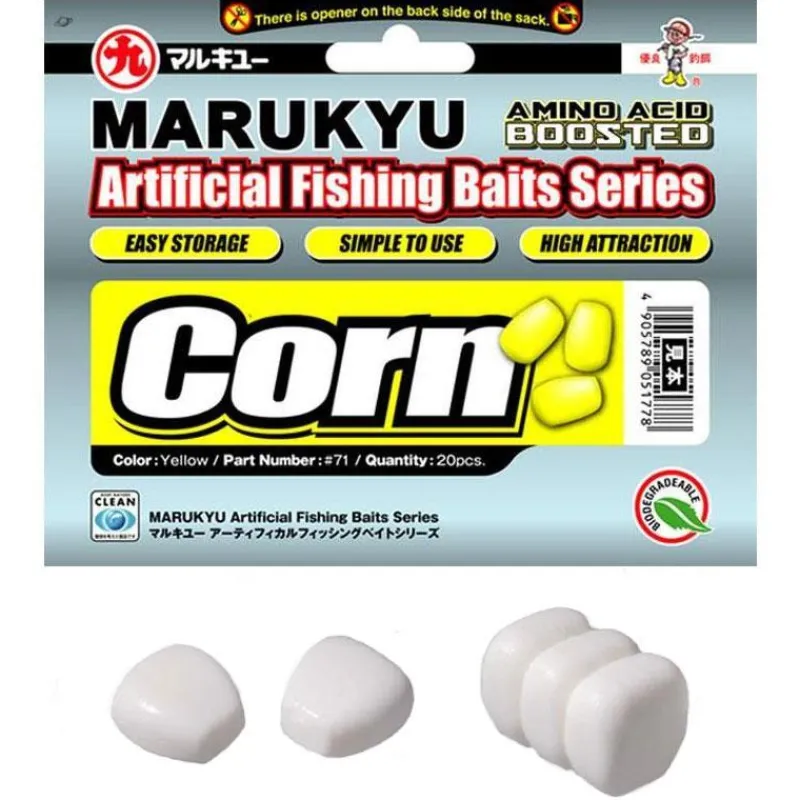 Marukyu Mais Artificiel Corn - Blanc * Appâts - Amorces|Appâts Carpe