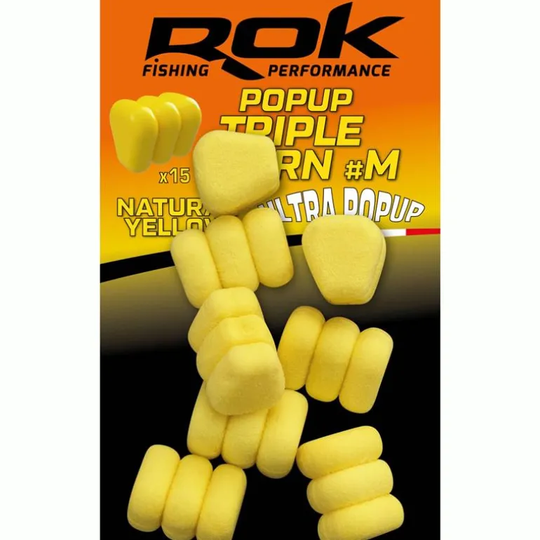 Maïs Artificiel Rok Fishing Natural Yellow Popup