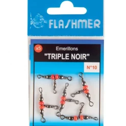 Flashmer Émerillon Triple Noir * Montage Ligne
