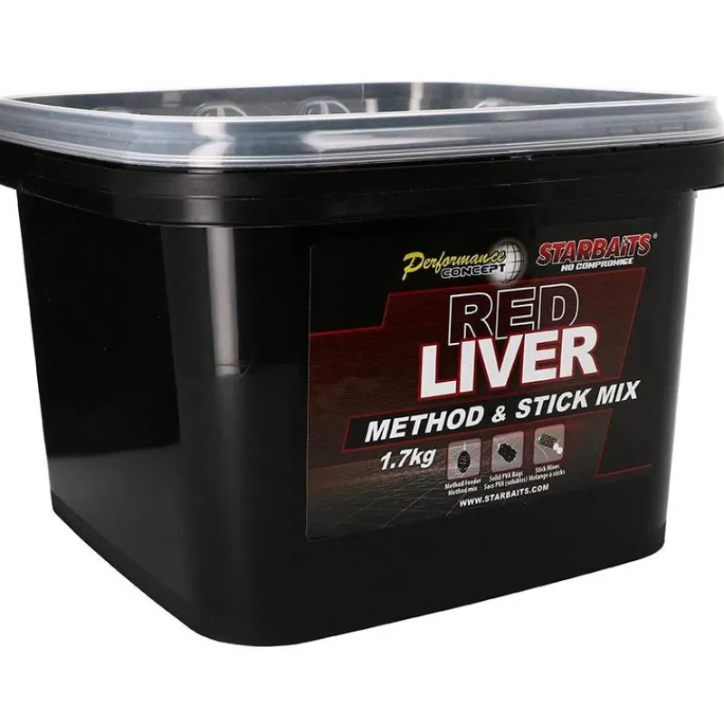 Starbaits Method Mix Performance Concept Red Liver Method & Stick Mix * Appâts - Amorces