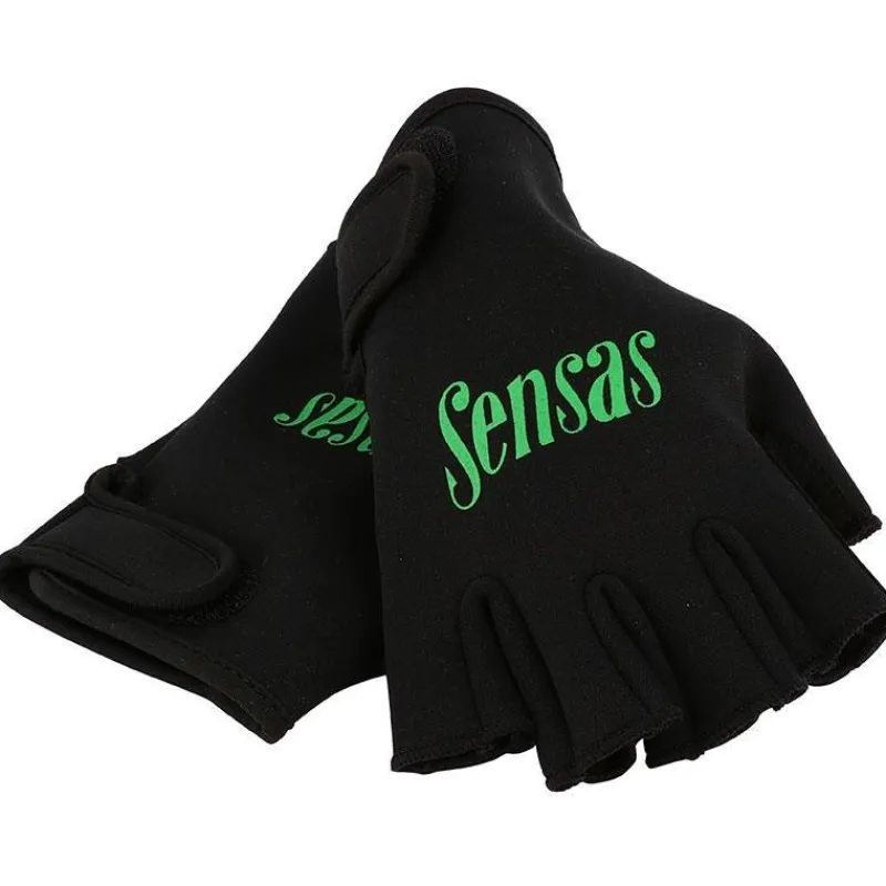 Sensas Mitaines Homme Neoprene Souple - Noir * Bonnets, Tours De Cou & Gants