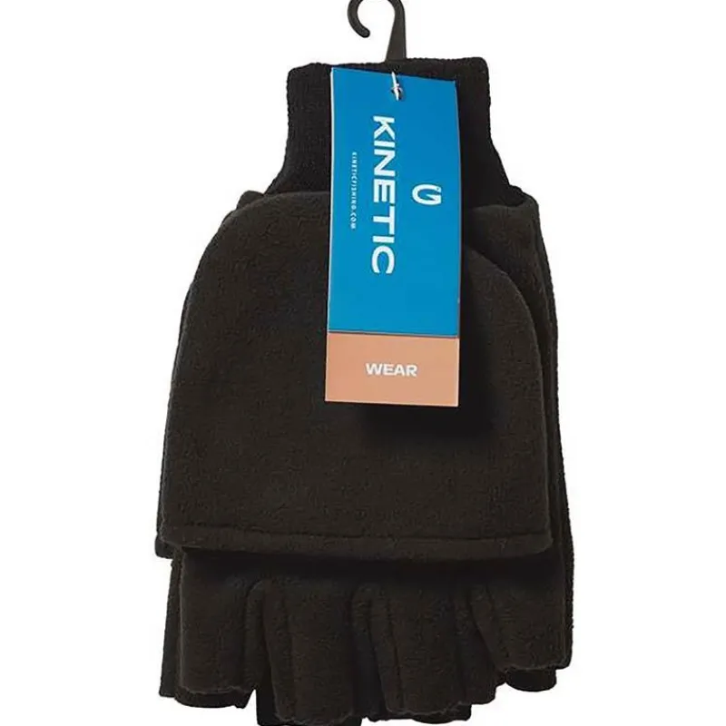 Kinetic Mitaines Polaire Wind Stop - Noir * Bonnets, Tours De Cou & Gants