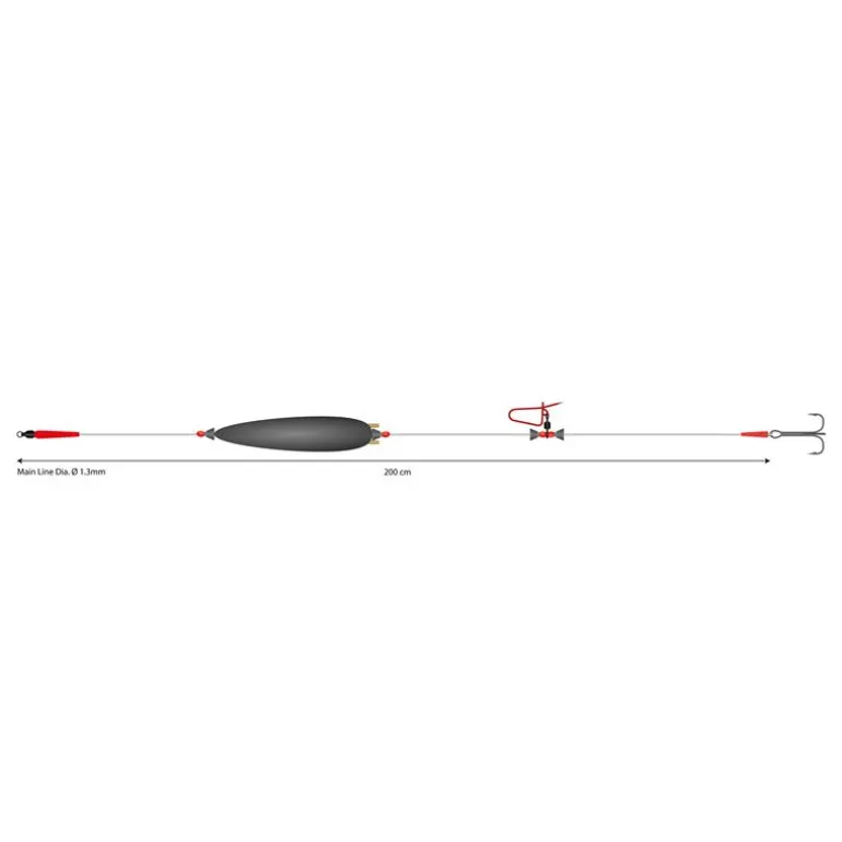 Montage Mikado Mono Catfish Set I Adjustable Combi Rig